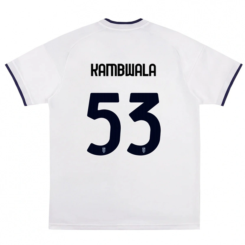 Danxen Kid Willy Kambwala #53 White Red Royal Blue Away Jersey 2026/27 T-Shirt