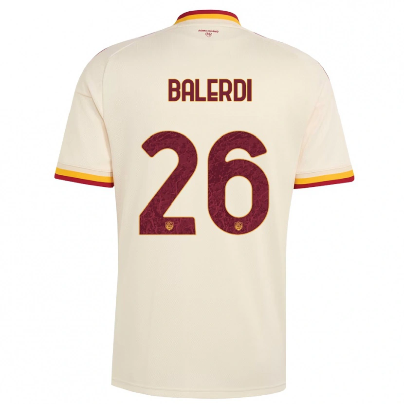 Danxen Kid Leonardo Balerdi #26 Champagne Red Yellow Away Jersey 2026/27 T-Shirt
