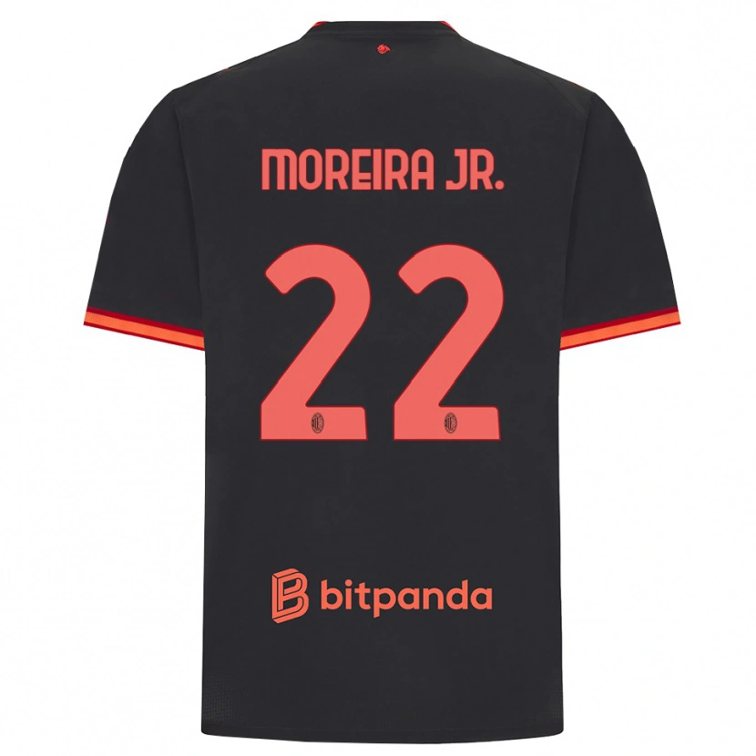 Danxen Kid Diego Moreira #22 Black Red Third Jersey 2026/27 T-Shirt