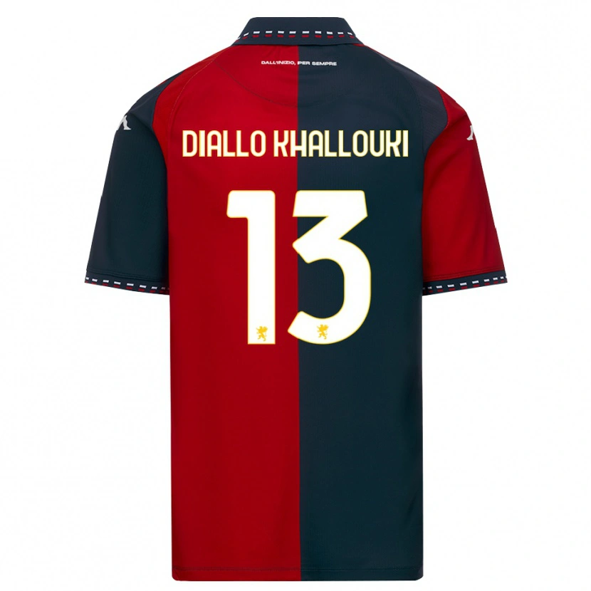 Danxen Kid Siaka Diallo Khallouki #13 Red Black White Home Jersey 2026/27 T-Shirt