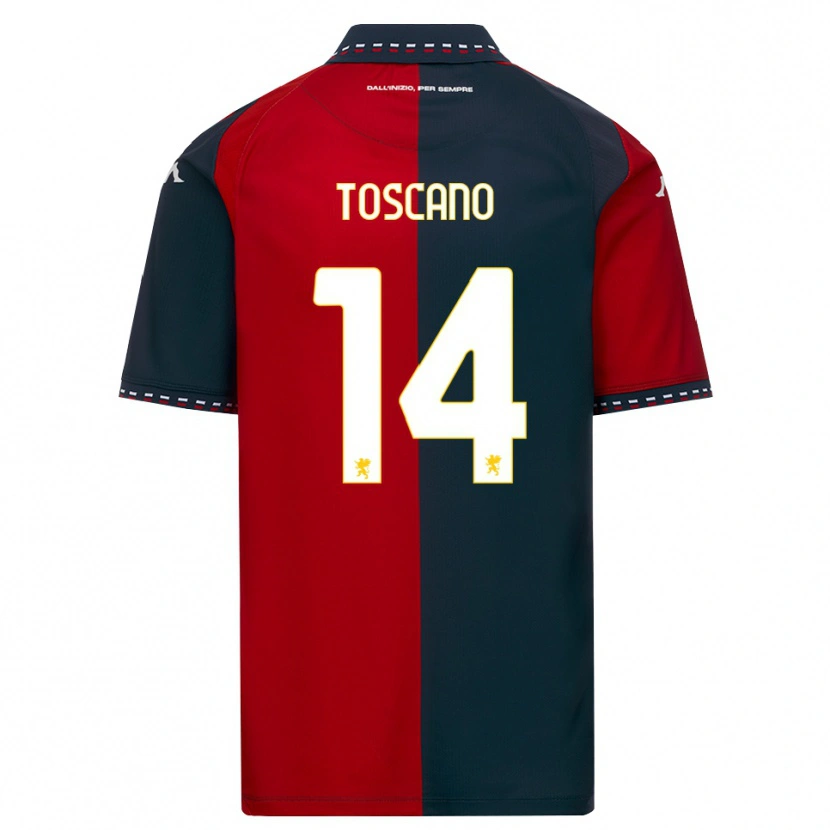 Danxen Kid Filippo Toscano #14 Red Black White Home Jersey 2026/27 T-Shirt