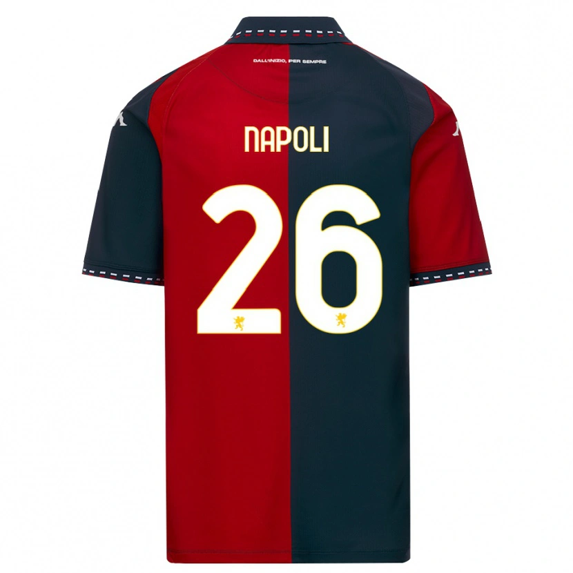 Danxen Kid Pietro Napoli #26 Red Black White Home Jersey 2026/27 T-Shirt