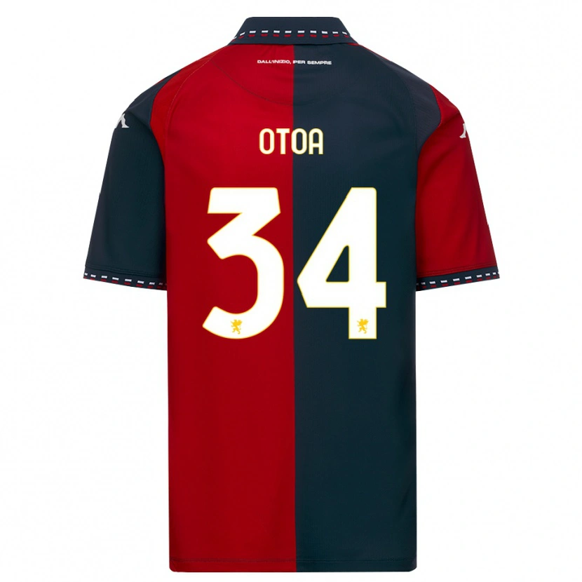 Danxen Kid Sebastian Otoa #34 Red Black White Home Jersey 2026/27 T-Shirt