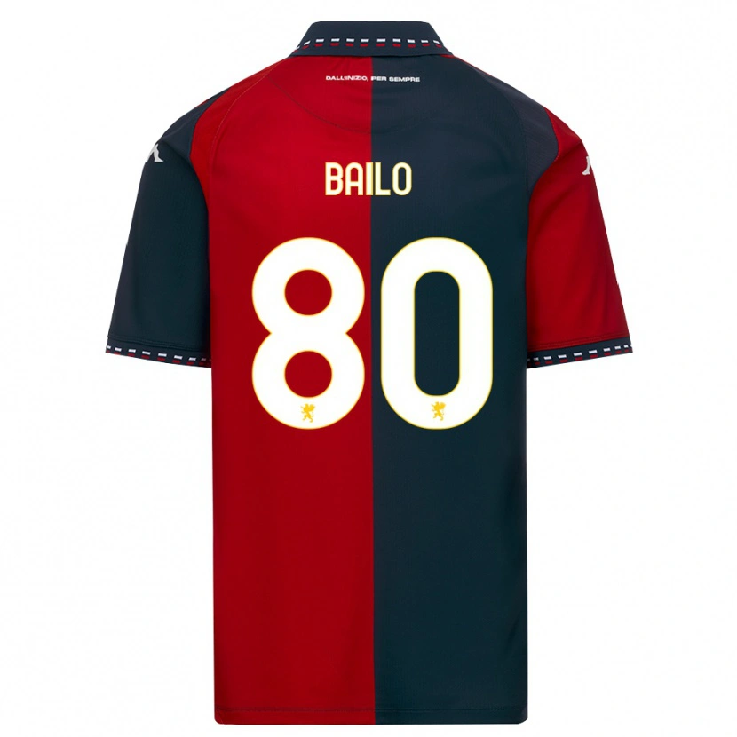 Danxen Kid Giorgio Bailo #80 Red Black White Home Jersey 2026/27 T-Shirt