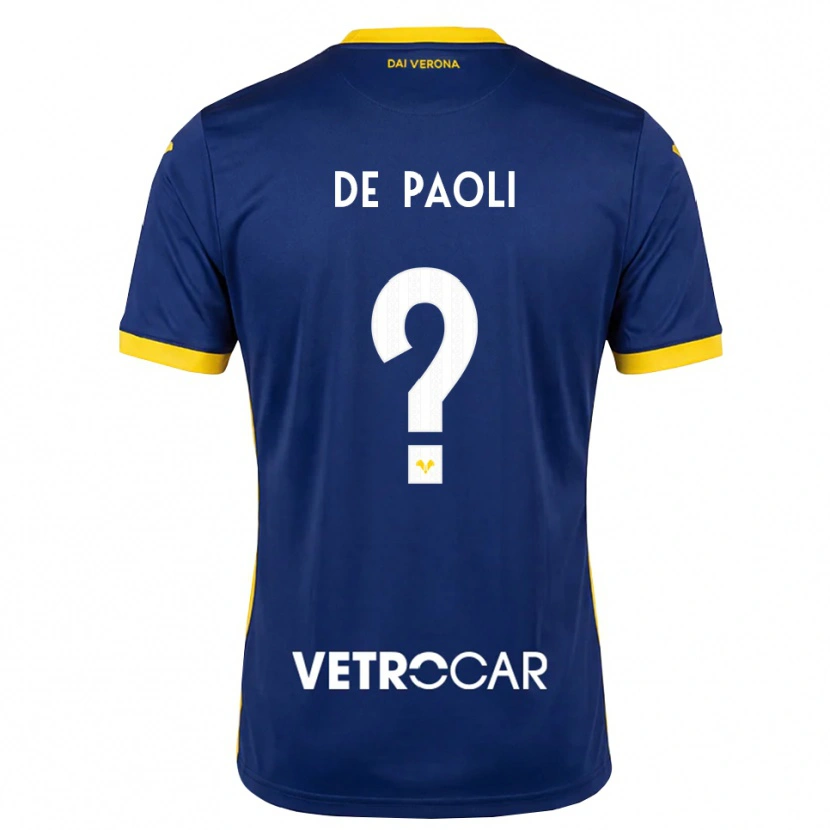 Danxen Kid Mirko De Paoli #0 Royal Blue Yellow White Home Jersey 2026/27 T-Shirt