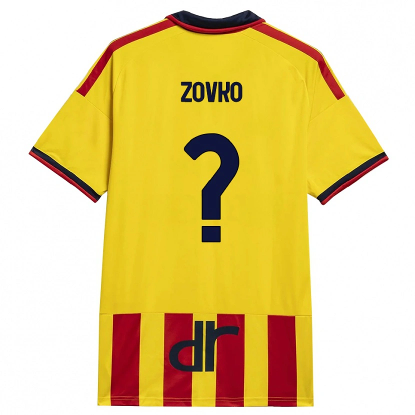 Danxen Kid Andrej Zovko #0 Yellow Red Home Jersey 2026/27 T-Shirt