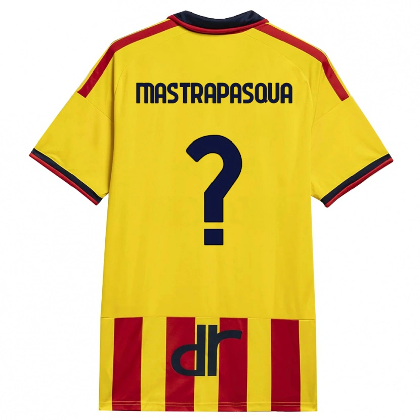 Danxen Kid Tommaso Mastrapasqua #0 Yellow Red Home Jersey 2026/27 T-Shirt