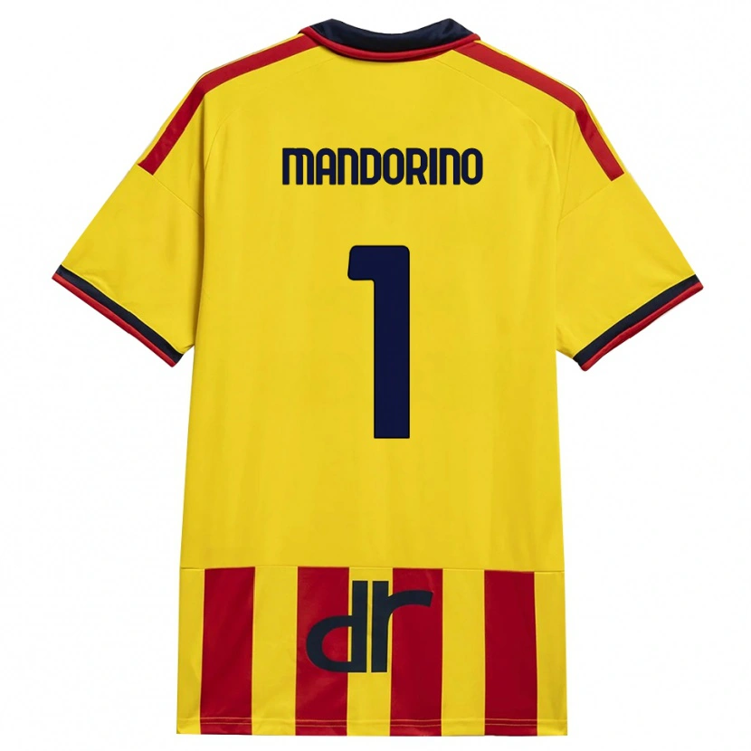 Danxen Kid Matteo Mandorino #1 Yellow Red Home Jersey 2026/27 T-Shirt