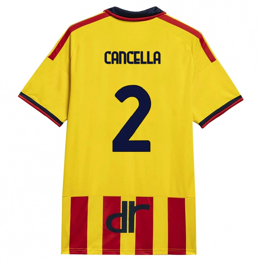 Danxen Kid Daniel Cancella #2 Yellow Red Home Jersey 2026/27 T-Shirt