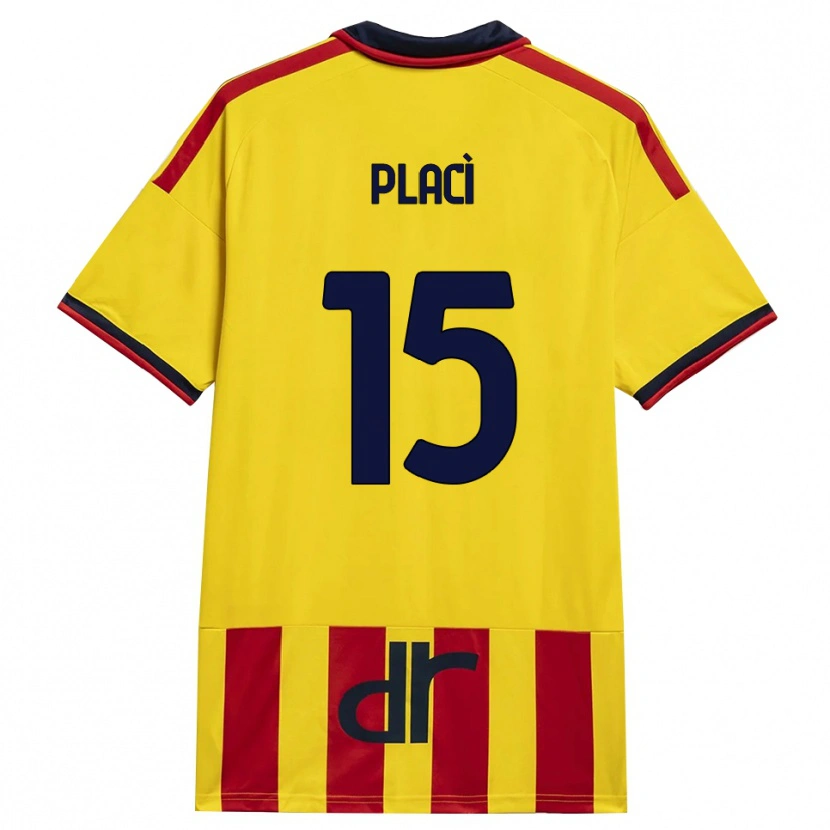 Danxen Kid Davide Placì #15 Yellow Red Home Jersey 2026/27 T-Shirt