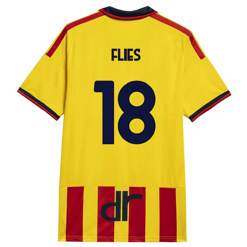 Danxen Kid Jarne Flies #18 Yellow Red Home Jersey 2026/27 T-Shirt