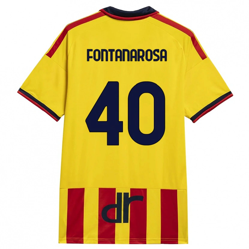 Danxen Kid Andrea Fontanarosa #40 Yellow Red Home Jersey 2026/27 T-Shirt