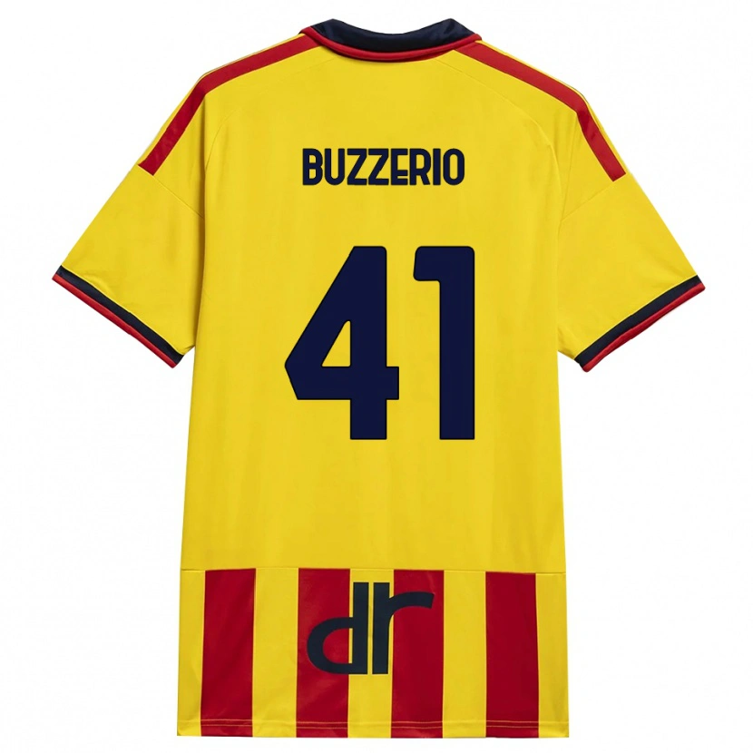 Danxen Kid Mattia Buzzerio #41 Yellow Red Home Jersey 2026/27 T-Shirt