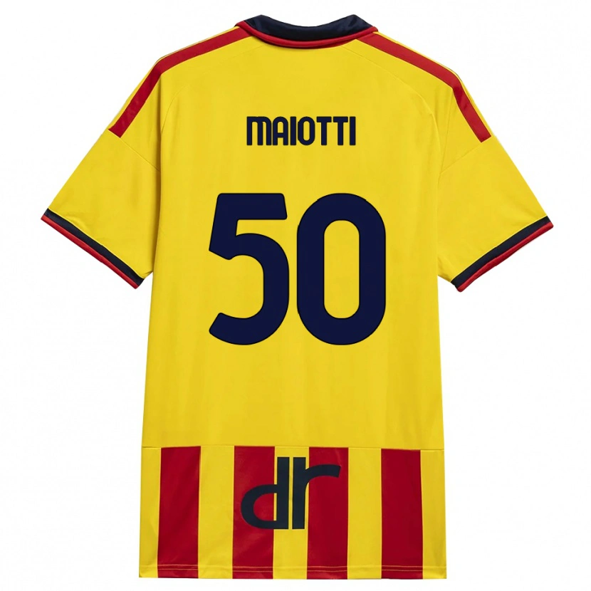 Danxen Kid Sebastiano Maiotti #50 Yellow Red Home Jersey 2026/27 T-Shirt
