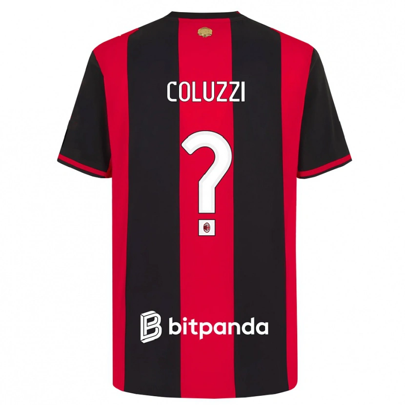 Danxen Kid Simone Coluzzi #0 Red Black White Home Jersey 2026/27 T-Shirt