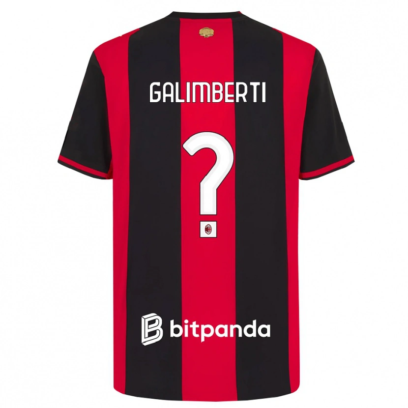 Danxen Kid Vittorio Galimberti #0 Red Black White Home Jersey 2026/27 T-Shirt