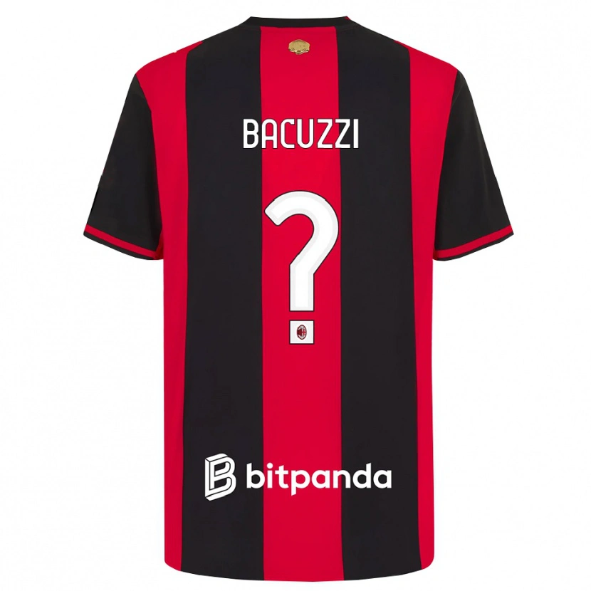 Danxen Kid Christian Bacuzzi #0 Red Black White Home Jersey 2026/27 T-Shirt