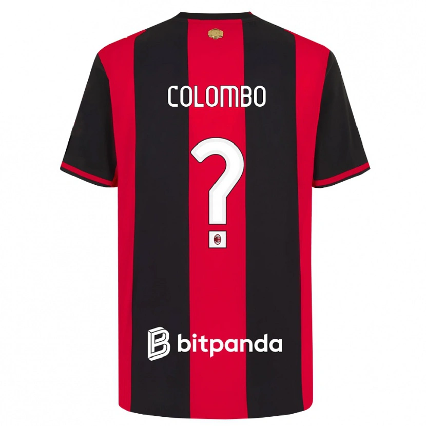 Danxen Kid Tommaso Colombo #0 Red Black White Home Jersey 2026/27 T-Shirt