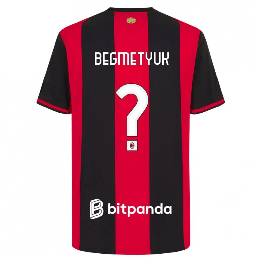 Danxen Kid Bogdan Begmetyuk #0 Red Black White Home Jersey 2026/27 T-Shirt