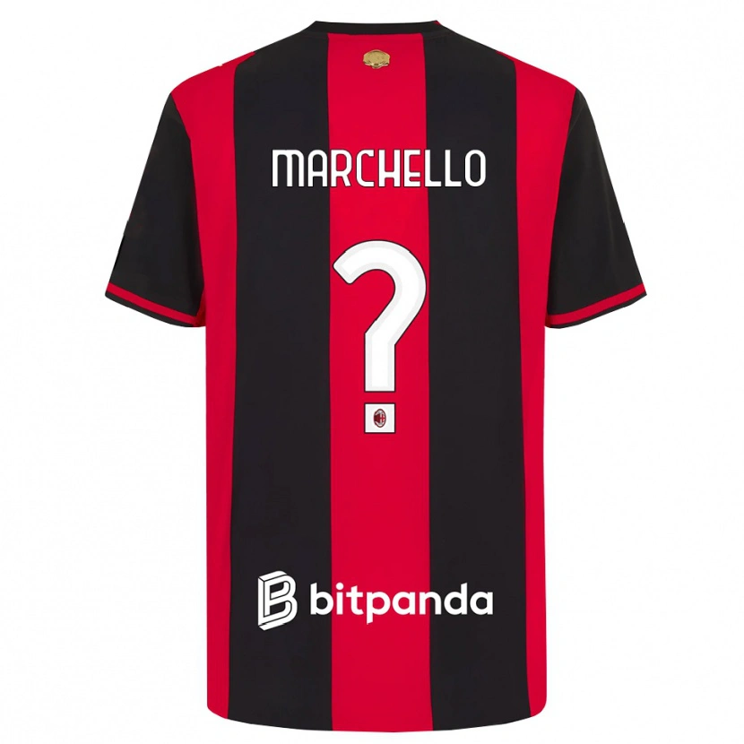 Danxen Kid Federico Marchello #0 Red Black White Home Jersey 2026/27 T-Shirt