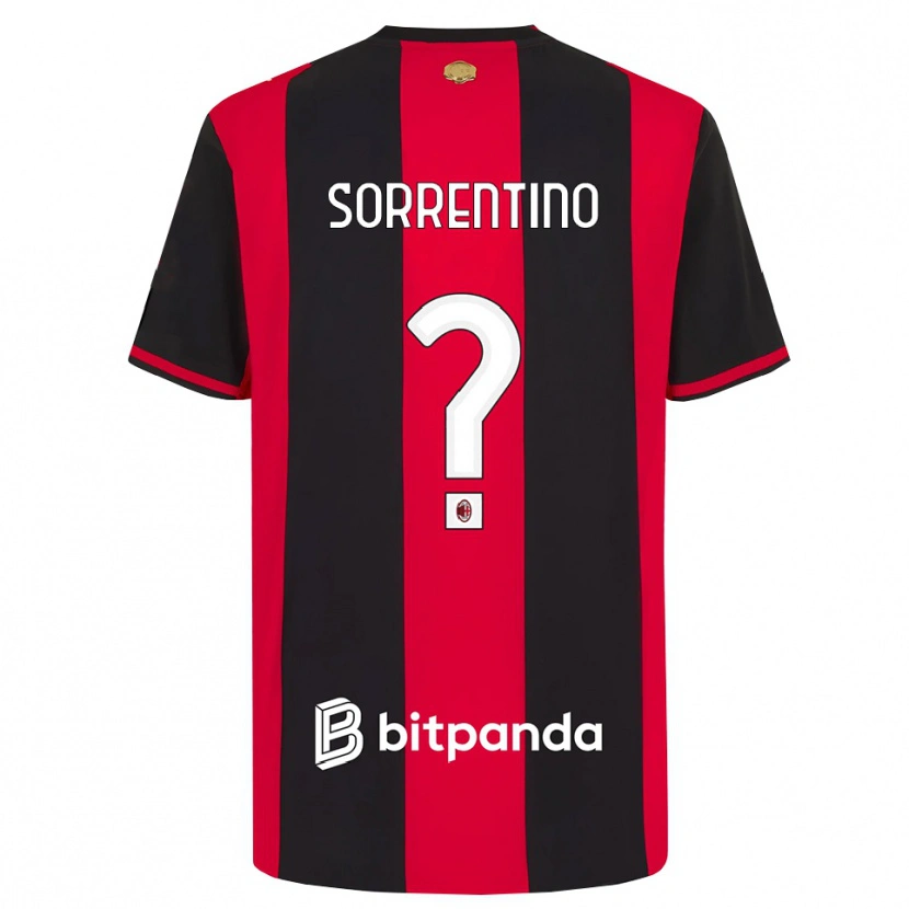 Danxen Kid Cristian Sorrentino #0 Red Black White Home Jersey 2026/27 T-Shirt