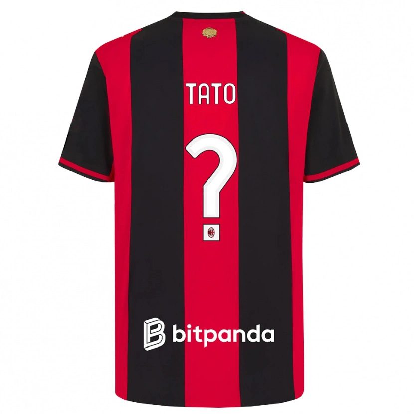 Danxen Kid Adrien Tato #0 Red Black White Home Jersey 2026/27 T-Shirt