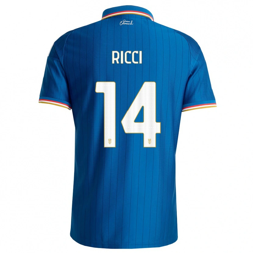 Danxen Kid Samuele Ricci #14 Blue White Red Home Jersey 2026/27 T-Shirt