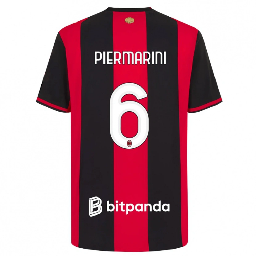 Danxen Kid Mattia Piermarini #6 Red Black White Home Jersey 2026/27 T-Shirt