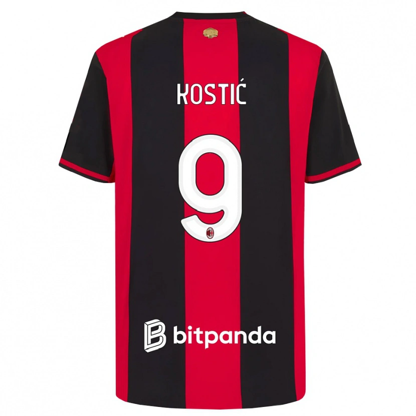 Danxen Kid Andrej Kostić #9 Red Black White Home Jersey 2026/27 T-Shirt