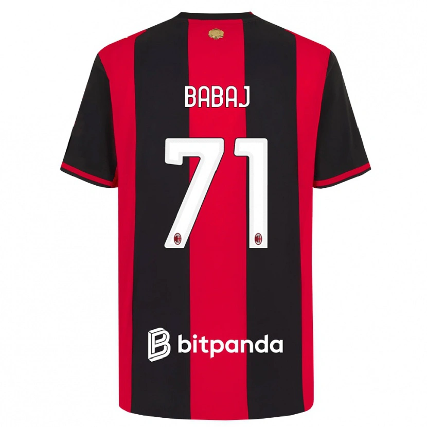 Danxen Kid Aron Babaj #71 Red Black White Home Jersey 2026/27 T-Shirt