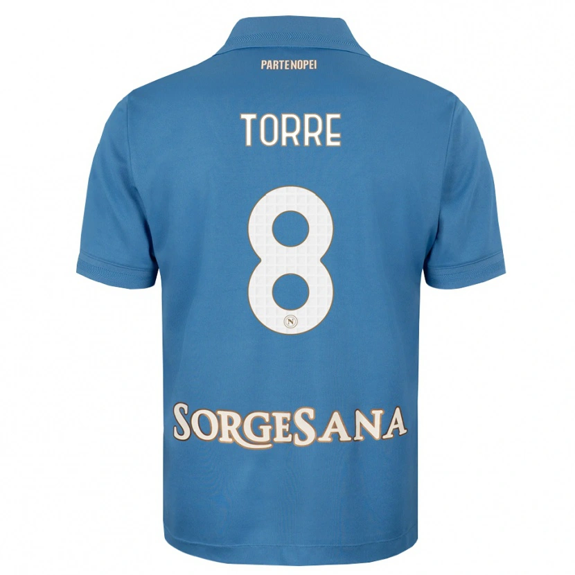 Danxen Kid Christian Torre #8 Haze Blue White Home Jersey 2026/27 T-Shirt