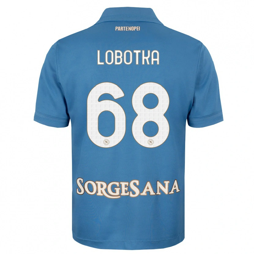 Danxen Kid Stanislav Lobotka #68 Haze Blue White Home Jersey 2026/27 T-Shirt