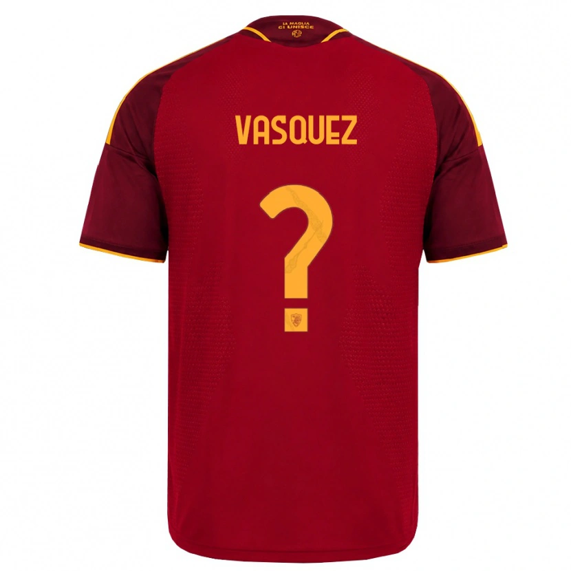 Danxen Kid Devis Vásquez #0 Red Golden Yellow Home Jersey 2026/27 T-Shirt