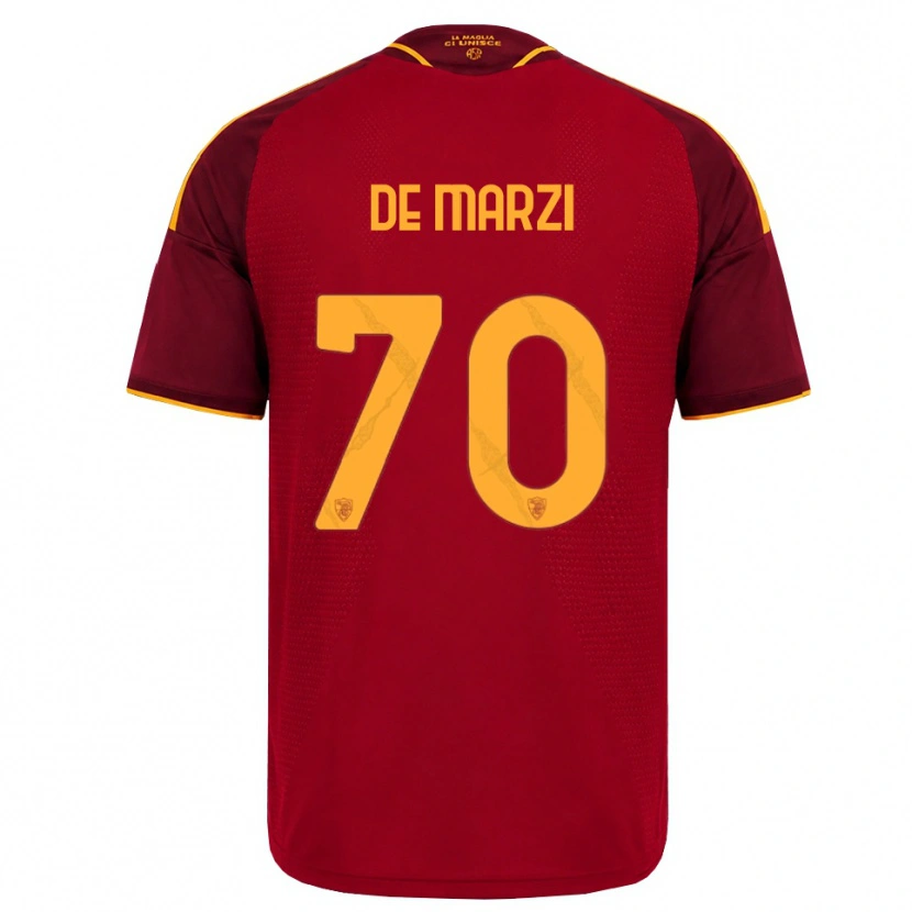 Danxen Kid Giorgio De Marzi #70 Red Golden Yellow Home Jersey 2026/27 T-Shirt