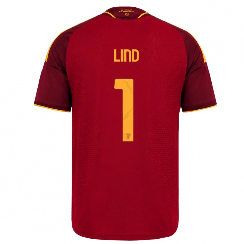 Danxen Kid Emma Lind #1 Red Golden Yellow Home Jersey 2026/27 T-Shirt