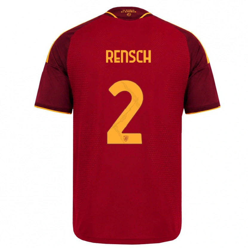 Danxen Kid Devyne Rensch #2 Red Golden Yellow Home Jersey 2026/27 T-Shirt