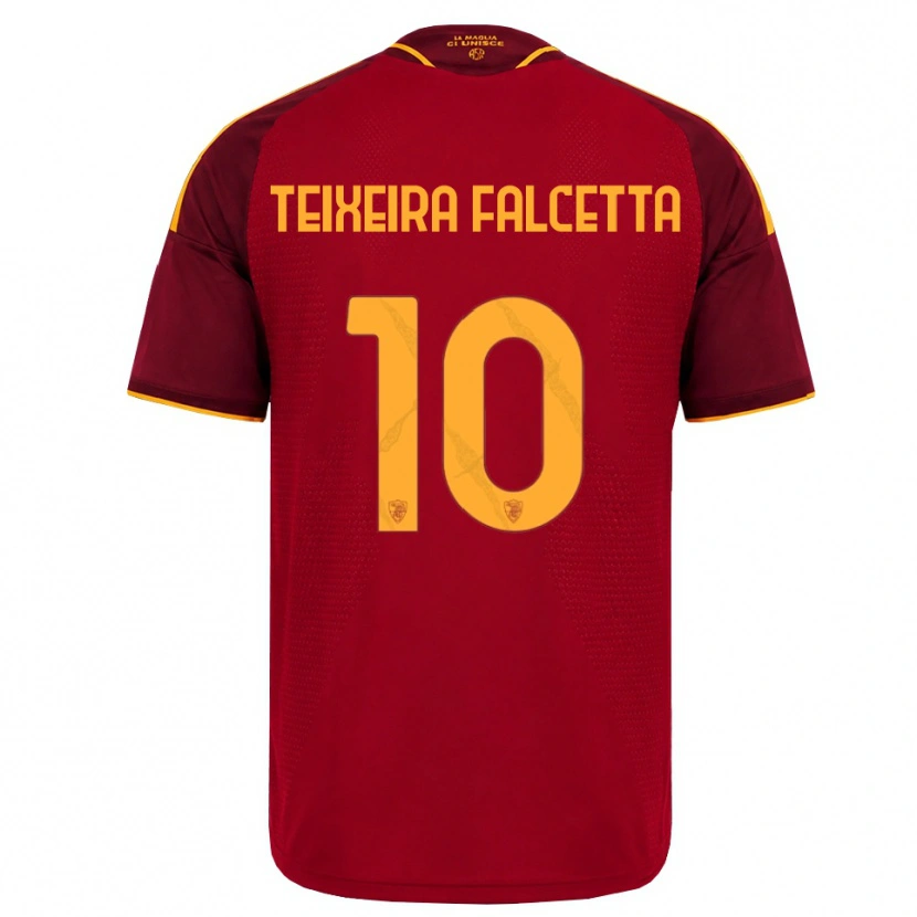 Danxen Kid Pietro Teixeira Falcetta #10 Red Golden Yellow Home Jersey 2026/27 T-Shirt