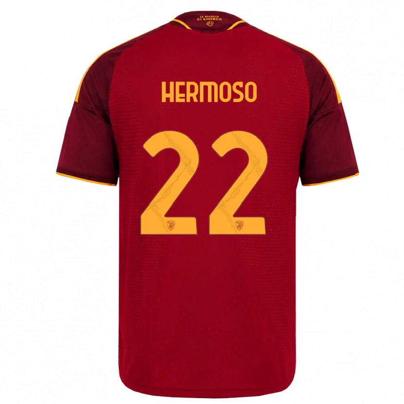 Danxen Kid Mario Hermoso #22 Red Golden Yellow Home Jersey 2026/27 T-Shirt