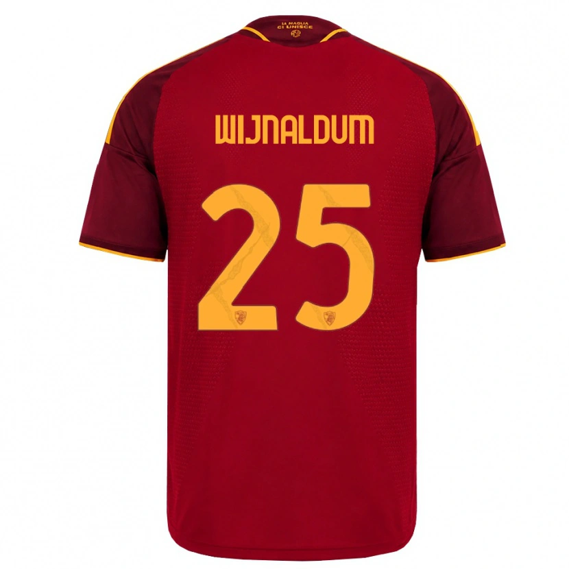 Danxen Kid Georginio Wijnaldum #25 Red Golden Yellow Home Jersey 2026/27 T-Shirt