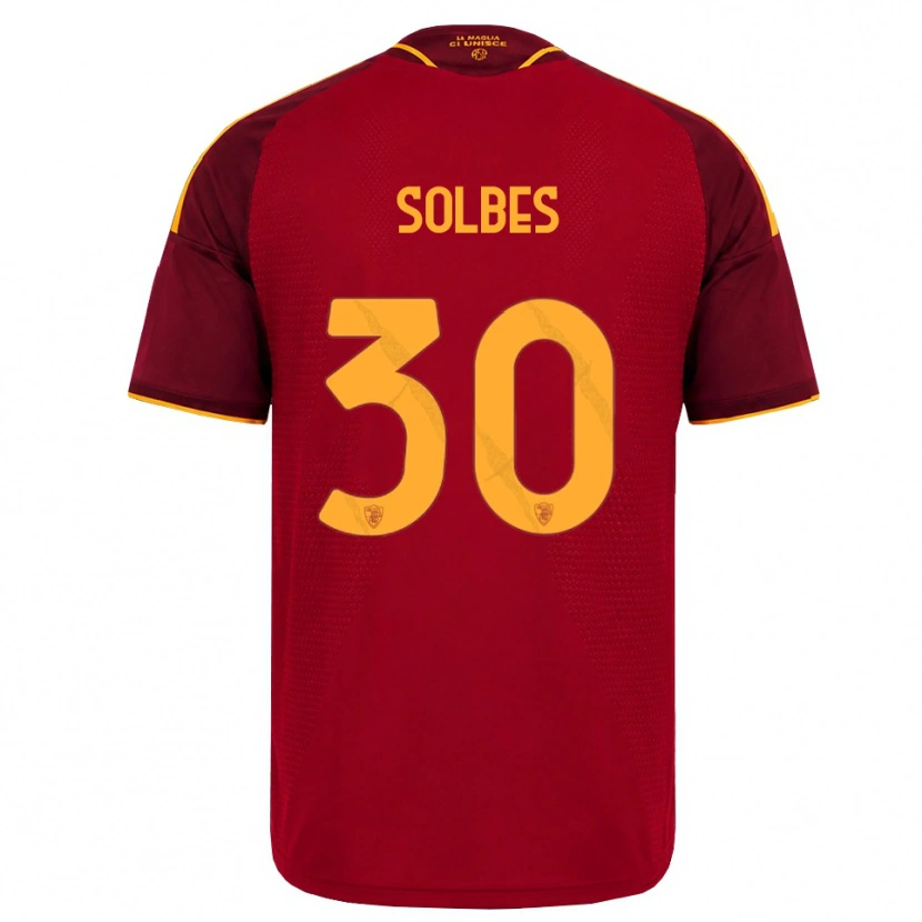 Danxen Kid Ricardo Solbes #30 Red Golden Yellow Home Jersey 2026/27 T-Shirt