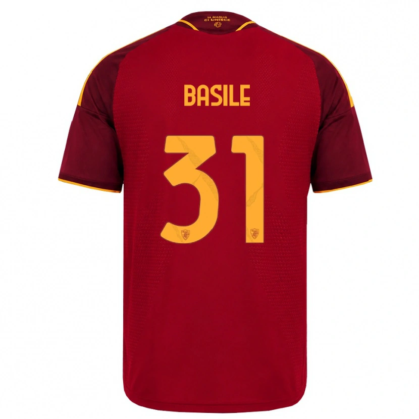Danxen Kid Filippo Basile #31 Red Golden Yellow Home Jersey 2026/27 T-Shirt