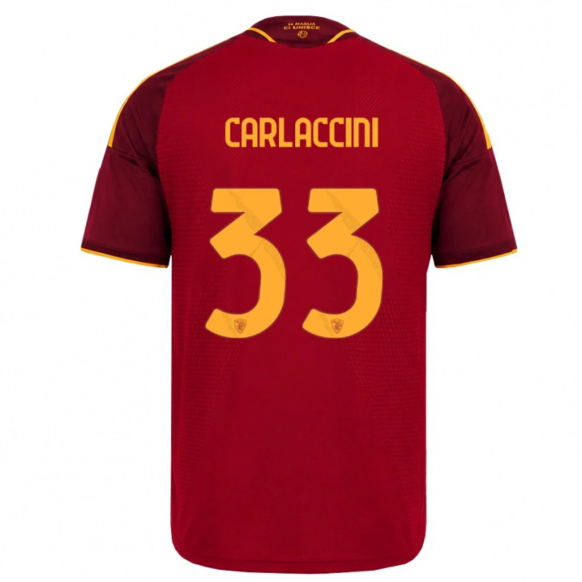 Danxen Kid Samuele Carlaccini #33 Red Golden Yellow Home Jersey 2026/27 T-Shirt