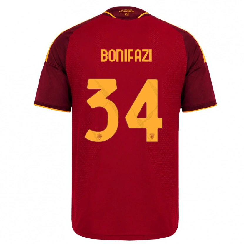 Danxen Kid Giampaolo Bonifazi #34 Red Golden Yellow Home Jersey 2026/27 T-Shirt