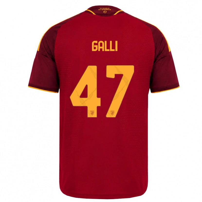 Danxen Kid Giulia Galli #47 Red Golden Yellow Home Jersey 2026/27 T-Shirt