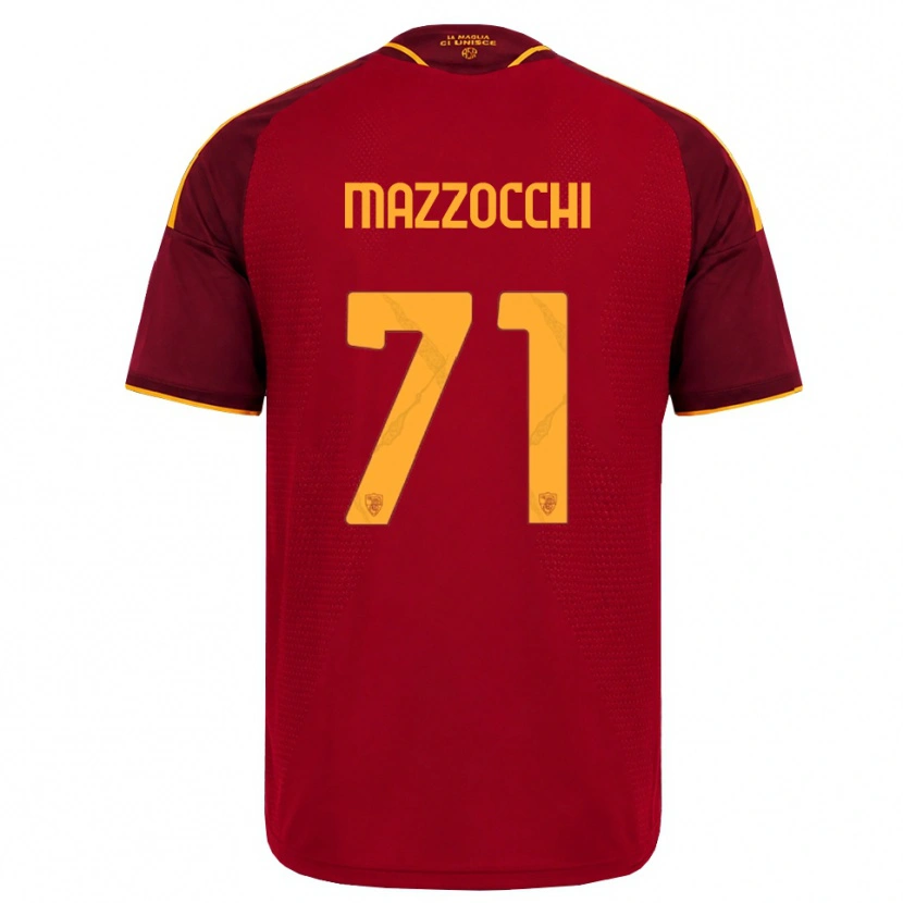 Danxen Kid Giulia Mazzocchi #71 Red Golden Yellow Home Jersey 2026/27 T-Shirt