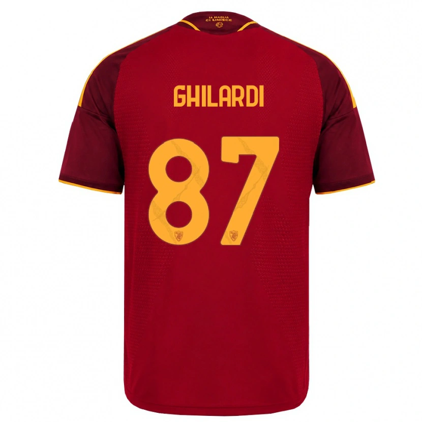 Danxen Kid Daniele Ghilardi #87 Red Golden Yellow Home Jersey 2026/27 T-Shirt