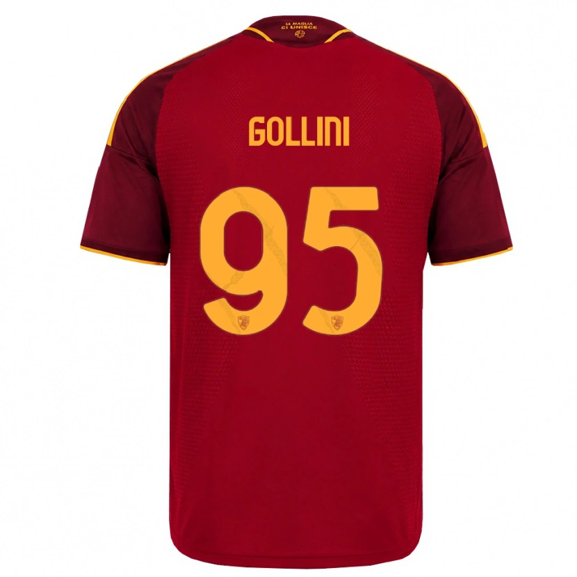 Danxen Kid Pierluigi Gollini #95 Red Golden Yellow Home Jersey 2026/27 T-Shirt