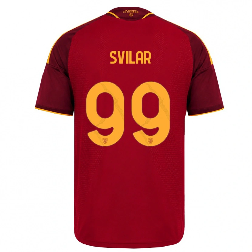 Danxen Kid Mile Svilar #99 Red Golden Yellow Home Jersey 2026/27 T-Shirt