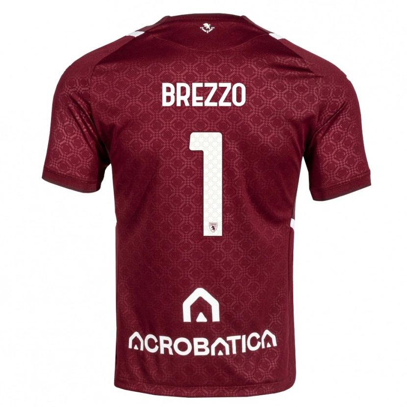 Danxen Kid Matteo Brezzo #1 Burgundy White Home Jersey 2026/27 T-Shirt