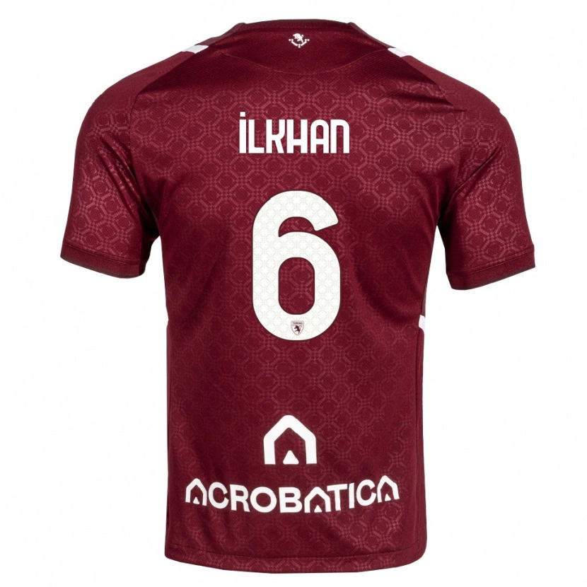 Danxen Kid Emirhan İlkhan #6 Burgundy White Home Jersey 2026/27 T-Shirt